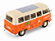 Volkswagen Kombi T1 Bus 1963 1:24 Welly Laranja - Imagem 2