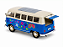 Volkswagen Kombi T1 Bus 1963 1:24 Welly Azul - Imagem 4