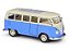 Volkswagen Kombi T1 Bus 1963 1:24 Welly Azul - Imagem 1