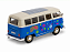 Volkswagen Kombi T1 Bus 1963 1:24 Welly Azul - Imagem 2