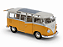 Volkswagen Kombi T1 Bus 1963 1:24 Welly Amarelo - Imagem 3