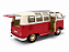 Volkswagen Kombi T1 Bus 1963 1:24 Welly Vermelho - Imagem 3