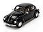 Volkswagen Beetle 1:24 Welly Preto - Imagem 1
