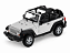 Jeep Wrangler Rubicon Conversível 2007 1:24 Welly Branco - Imagem 1