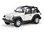 Jeep Wrangler Rubicon Conversível 2007 1:24 Welly Branco - Imagem 1