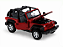 Jeep Wrangler Rubicon Conversível 2007 1:24 Welly Vermelho - Imagem 3