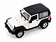 Jeep Wrangler Rubicon SoftTop 2007 1:24 Welly Branco - Imagem 1