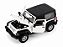 Jeep Wrangler Rubicon SoftTop 2007 1:24 Welly Branco - Imagem 3