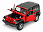 Jeep Wrangler Rubicon SoftTop 2007 1:24 Welly Vermelho - Imagem 3