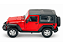 Jeep Wrangler Rubicon SoftTop 2007 1:24 Welly Vermelho - Imagem 5