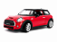 New Mini Hatch 1:24 Welly Vermelho - Imagem 1