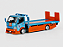 *** PRÉ-VENDA *** Custom Flatbed Tow Truck 1:64 Microturbo - Imagem 1