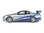 *** PRÉ-VENDA *** Nissan Skyline GT-R R34 Brian O'Conner Velozes e Furiosos 2 1:18 Solido - Imagem 9