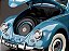 Volkswagen Fusca Beetle Saloon Opening Roof 1950 1:12 Sunstar Azul - Imagem 7