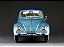 Volkswagen Fusca Beetle Saloon Opening Roof 1950 1:12 Sunstar Azul - Imagem 3
