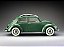 Volkswagen Fusca Beetle Saloon Opening Roof 1950 1:12 Sunstar Verde - Imagem 12