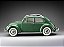 Volkswagen Fusca Beetle Saloon Opening Roof 1950 1:12 Sunstar Verde - Imagem 11