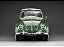 Volkswagen Fusca Beetle Saloon Opening Roof 1950 1:12 Sunstar Verde - Imagem 3