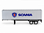 Carreta Scania R 730 V8 Baú 1:32 Welly Vermelho - Imagem 7