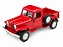 Jeep Willys Pickup 1947 1:24 Welly Vermelho - Imagem 1