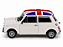Mini Cooper 1300 (UK Flag) 1:24 Welly Creme - Imagem 8