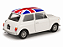 Mini Cooper 1300 (UK Flag) 1:24 Welly Creme - Imagem 2