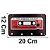 Porta Chaves Fita Cassete K7 Nostalgia Música Anos 80 Decoração - Imagem 3