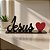 Enfeite Palavra Jesus Decorativa em Madeira de Mesa - Imagem 2