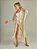 Kimono Fringe Bege - Imagem 1