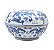 Caixa de Porcelana Azul e Branco | Período Guangxu - Imagem 1