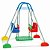 Balanço Duplo Com Estrutura Azul - Jundplay - Imagem 1