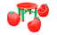 Conjunto Mesas  E Banqueta Morango - Imagem 2