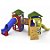 Playground Aventura Com Tubo II Com Jogo Da Velha E Telhados - Imagem 1
