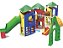 Playground Aventura Com Tubo III Com Balanço Com Acessibilidade e Telhados - Imagem 1