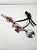 Bomba inox de miçangas c/ Borboleta Pink e pulseira de Cuia Pink - Imagem 2