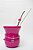 Kit Chimarrão - Cuia de madeira pink, com Choker e Bomba Inox - Imagem 1