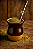 Kit Chimarrão - Cuia De Madeira Marrom Pérola e Bomba Inox - Imagem 4