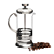Cafeteira Francesa Prensa Cremeira Cafe de Inox e Vidro 350 ml - Imagem 1