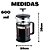Cafeteira Prensa Francesa De Vidro 600 ML - Imagem 2