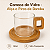 Caneca de Vidro com Pires e Alça de Bambu 150ml - Imagem 3