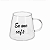 Caneca de Vidro Eu Amo Café 350ml Transparente - Imagem 1