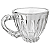 Caneca de Vidro Trabalhada 200ml para Café e Chá - Imagem 1