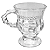 Caneca de Vidro Trabalhada 142ml para Café e Chá - Imagem 1