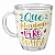 Caneca de Vidro Porquinho 380ml Que a Felicidade Vire Rotina - Imagem 2