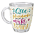 Caneca de Vidro Porquinho 380ml Que a Felicidade Vire Rotina - Imagem 1