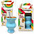 Kit Cuia Infantil Madeira Azul Bebê com Bomba 15cm - Imagem 5