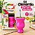 Kit Cuia Infantil Madeira Rosa Neon com Bomba 15cm - Imagem 2