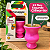 Kit Cuia Infantil Madeira Rosa Neon com Bomba 15cm - Imagem 3