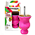 Kit Cuia Infantil Madeira Rosa Neon com Bomba 15cm - Imagem 1