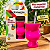 Kit Cuia Infantil Madeira Pink Neon com Bomba 15cm - Imagem 4